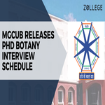 MGCUB Releases PhD Botany Interview Schedule